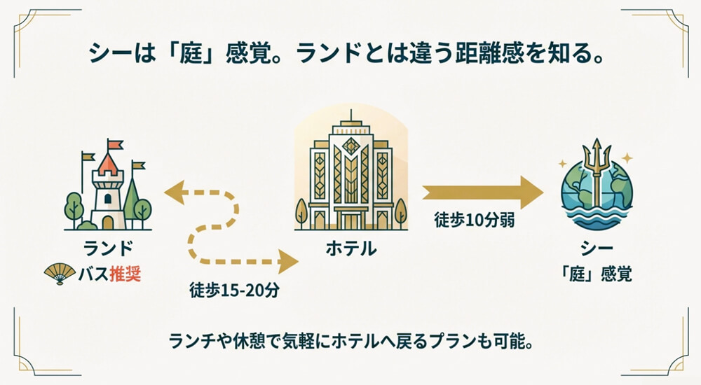 シーは「お庭」感覚
