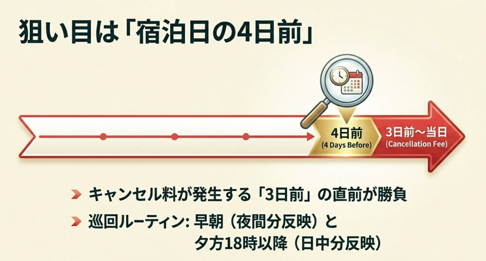 狙い目は「宿泊日の4日前」の画像